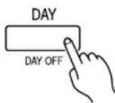 FUJITSU AUG54FUAS - To set the DAY OFF (for a holiday) - 3