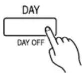 FUJITSU ARG36FUAN - To set the DAY OFF (for a holiday) - 3