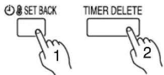 FUJITSU ARG36FUAN - Temperature SET BACK timer operation - 3
