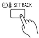 FUJITSU ARG36FUAN - Temperature SET BACK timer setting - 1