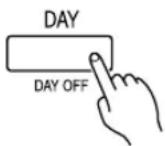 FUJITSU ARG36FUAN - To set the DAY OFF (for a holiday) - 2