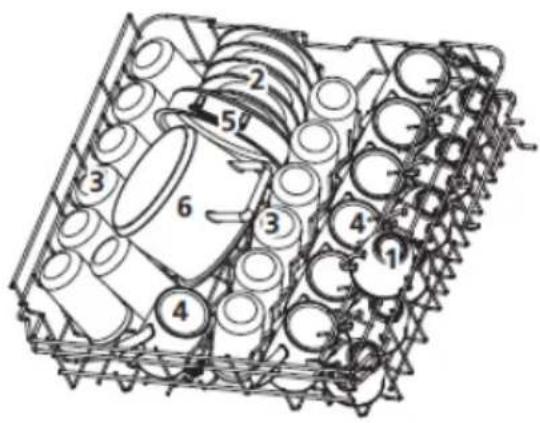 Technical diagram of a mechanical assembly with numbered components, likely a gear or housing component.