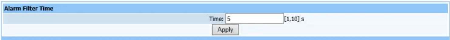 Netis EP8204 - Alarm Filtering Time - 1