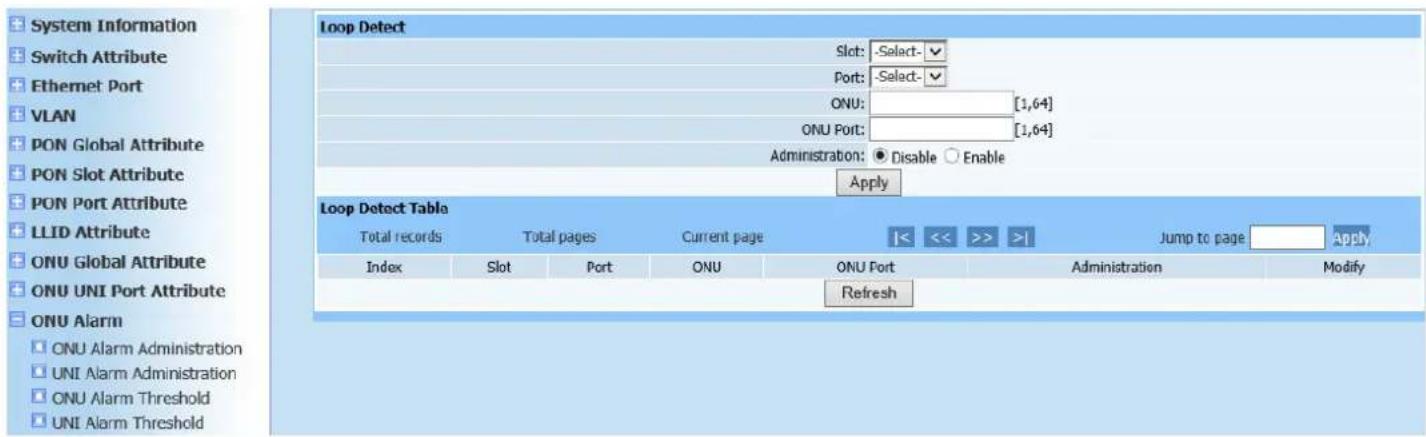 Netis EP8204 - ONU Alarm Administration - 1