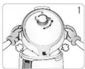 Cuckoo CPC-A2510F - Precautions to be taken for opening and closing the lid - 1