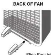 BACK OF FAN Slide Feet int