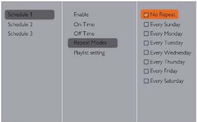 Planar Simplicity SL6551 - Go to Repeat Modes and choose. - 1