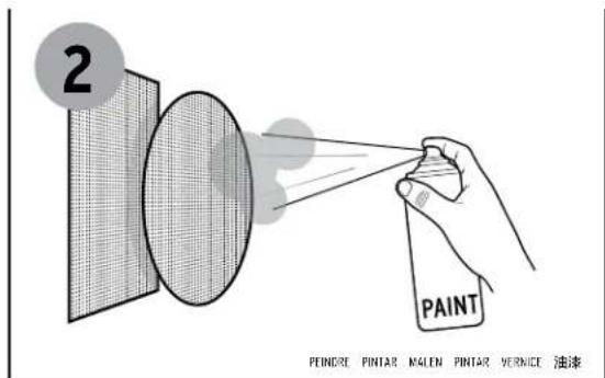 2 PAINT PEINDRE PINTAR NALEN PINTAR VERNICE 油漆