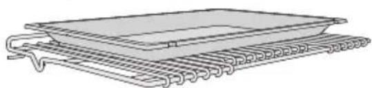 MIELE 11791520 - Universal tray and Wire Rack with anti-tip safety notches - 4