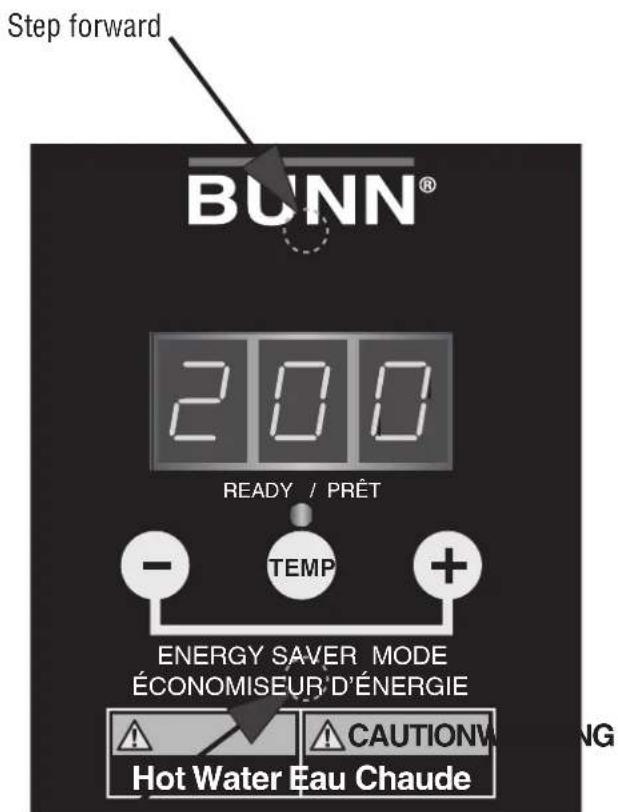 Bunn H5E Element - Manual Energy Saver Mode: - 1