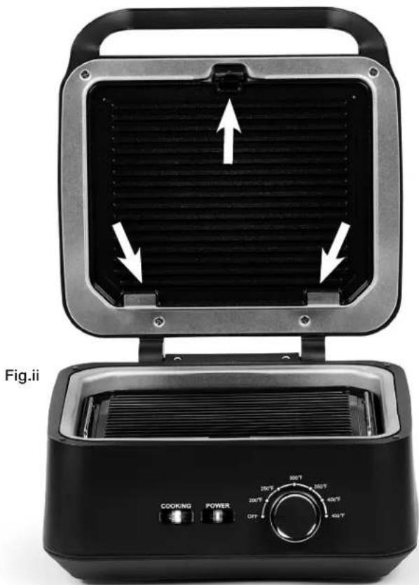 PowerXL Grill & Press Plus GMCB01B - Installing the Top Grill Plate - 1