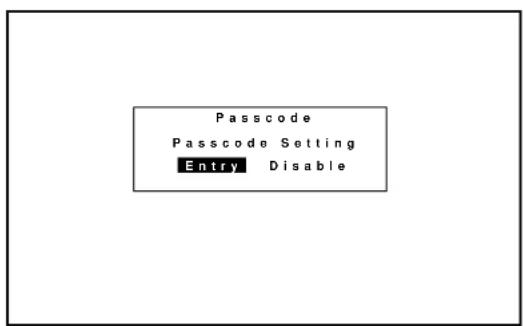 Passcode Passcode Setting Entry Disable
