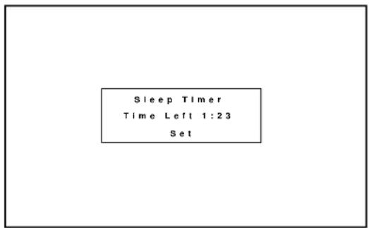 Sleep Timer Time Left 1:23 Set