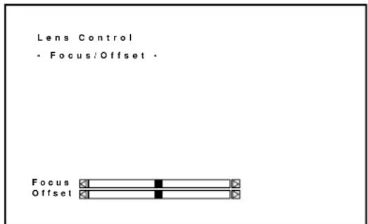 Lens Control - Focus/Offset - Focus Offset