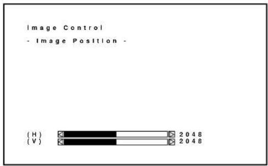 Image Control - Image Position - (H) 2048 (V) 2048