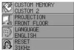 NEC MultiSync LT80 - Settings Menu - 2