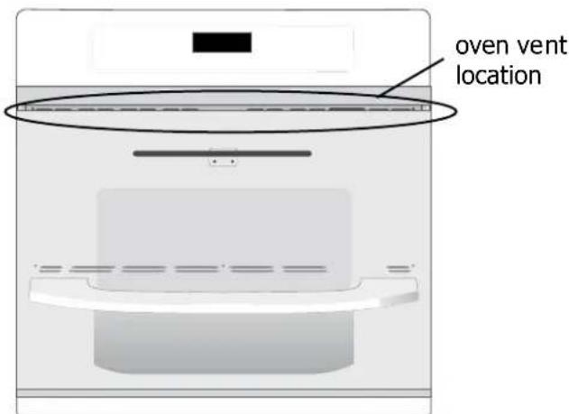 FRIGIDAIRE GCWS2438AW - Oven Vent Location - 1
