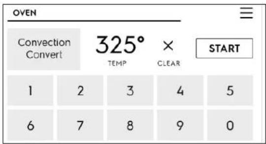 FRIGIDAIRE GCWS2438AW - To set convection bake with a default oven set temperature of 325^ (163°C): - 1