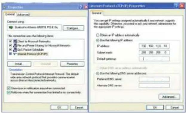 Internet Protocol (ICPVP) Properties General | Advanced Connect using: QualcommAddress:ARB151 PG-2 Eq Configure... This connection uses the following items: ● Client to Microsoft Networks ○ File and Printer Sharing for Microsoft Networks ○ Get Packet Schedule ○ Internet Protocol (TCP/IP) Install...…