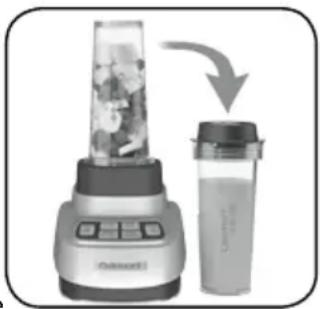 CUISINART Velocity Ultra BFP-650 - OPERACIÓN - VASOS DE VIAJE - 1