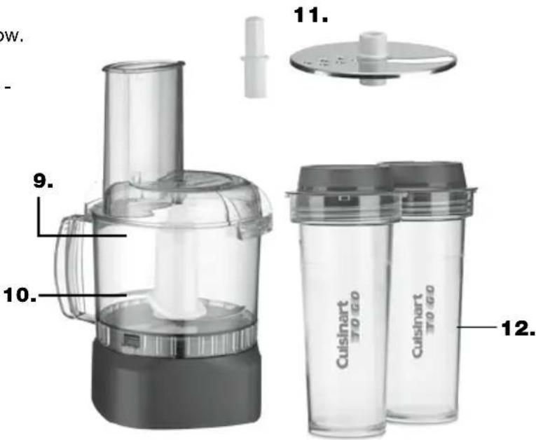 CUISINART Velocity Ultra BFP-650 - Two 16-ounce Travel Cups with Lids - 2