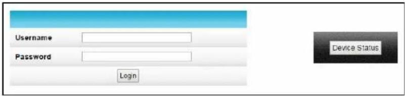Username Password Login Device Status