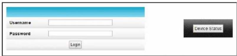 Username Password Login Device Status