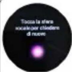 Tocca la sfere vocale per chiedere di nuovo