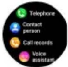 Telephone Contact person Call records Voice assistant