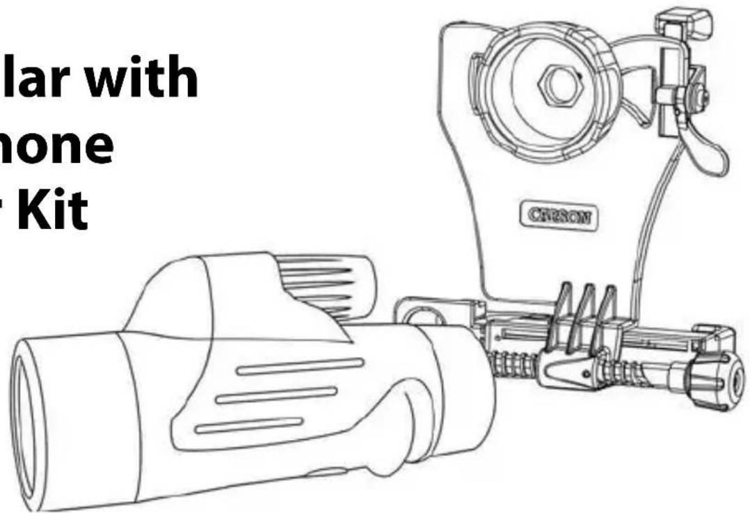 Carson MonoPix MP-842IS - Monocular with Smartphone Adapter Kit - 1
