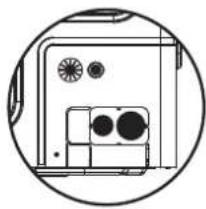 Rinnai DINLR24Z7 - The indoor and outdoor connecting pipe interface and power line outlet - 1