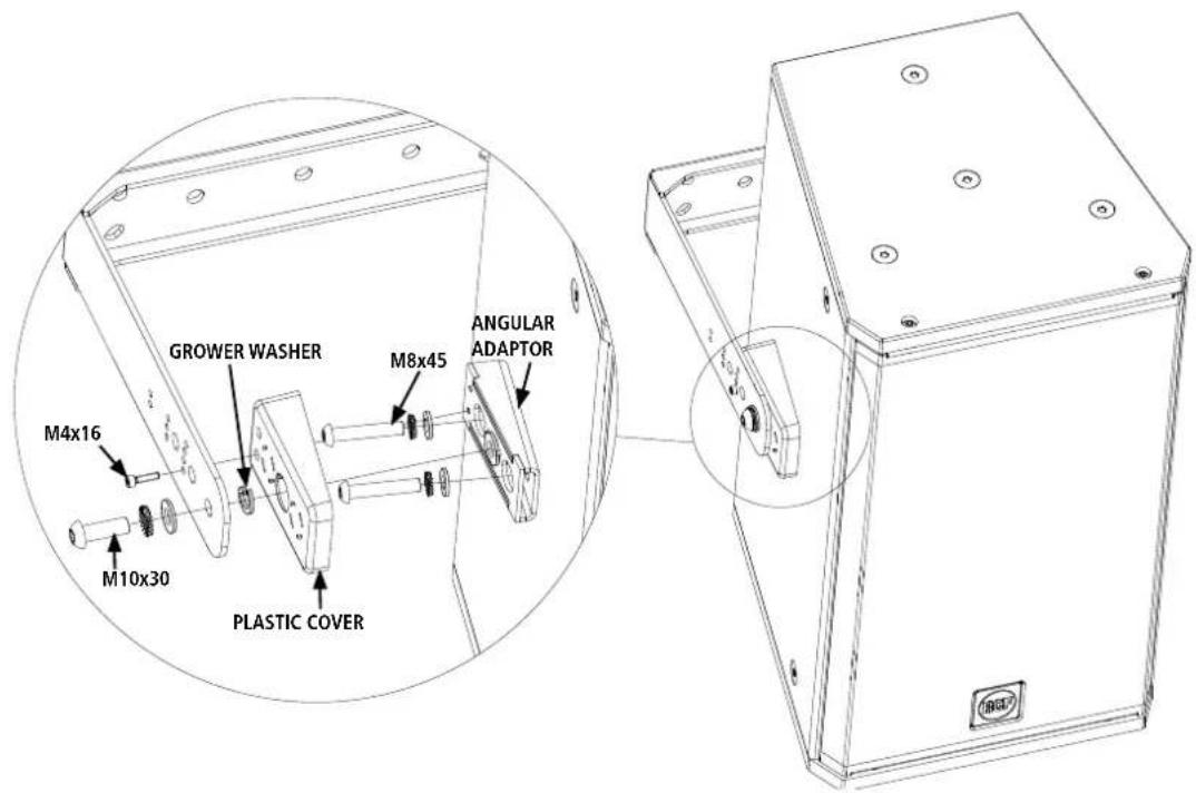 GROWER WASHER M4x16 M10x30 PLASTIC COVER M8x45 ANGULAR ADAPTOR