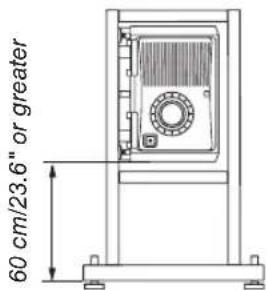 60 cm/23.6" or greater
