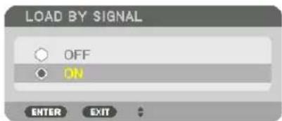 LOAD BY SIGNAL OFF ON ENTER EXIT