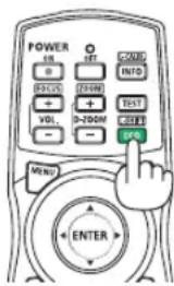 POWER ON SET C2ND INTO D3CUS 250M + - VOL D-100M TEST RESET OFF MENU ENTER