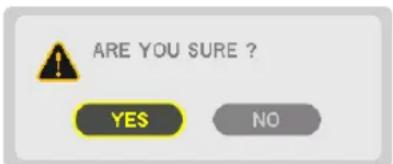 ARE YOU SURE ? YES NO