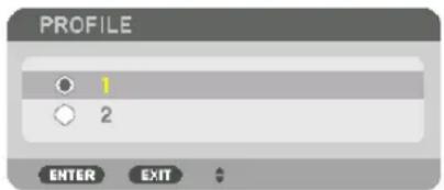 PROFILE 1 2 ENTER EXIT