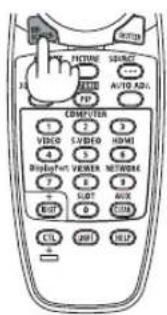 TITLE PICTURE SUPPORT AUTO ADJ. COMPUTER 1 2 3 VIDEO SVIDEO HDMI 5 6 DISPLAY VEMER NETWORK 7 8 + SLOT AUX + LOT COLD CILI PRII HELP