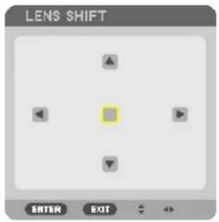 LENS SHIFT ENTER EXIT