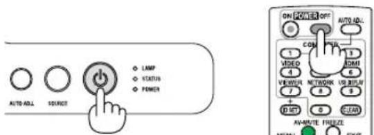 AUTO ADL SOURCE LAMP STATUS POWER ON POWER OFF AUTO ADL 1 VIDEO 4 VIEWER 7 MAIN ON COM VH 3 ADMI 6 NETWORK 8 5 9 RESET 0 CLEAN AUTO-MUTE FREEZE FULL OK