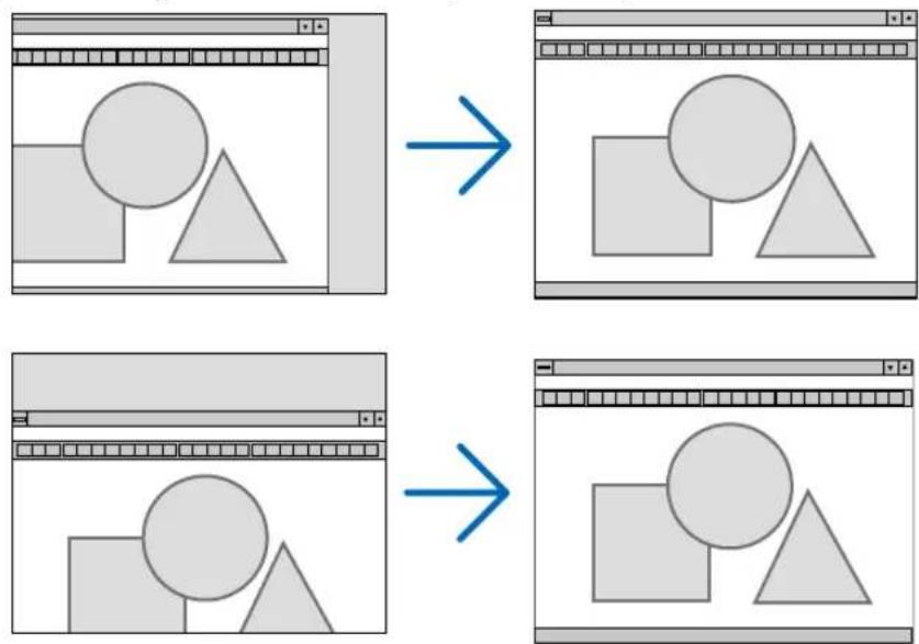 NEC VE282X - Adjusting Horizontal/Vertical Position [HORIZONTAL/VERTICAL] - 1