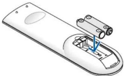 NEC VE282X - Battery Installation - 2