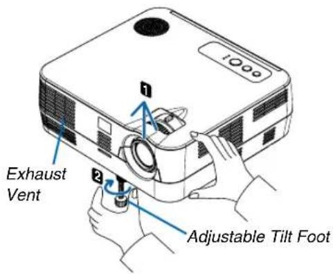 Exhaust Vent Adjustable Tilt Foot