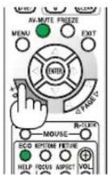 AV-MUTE FREEZE MENU EXIT ENTER PAGE MOUSE R-CLKR ECO KITCHEN FIGURE HELP FOCUS APPICT VOL