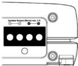 Speaker output (Monos) min. 2.0