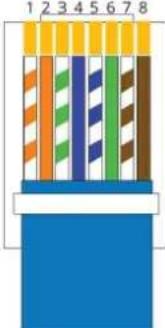 Tema AD611 - Appendix 4: Cabling of a UTP RJ45 network cable according to the standard EIA568B - 5