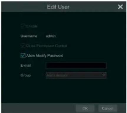 Speco Technologies H16HRLN - Edit User - 1
