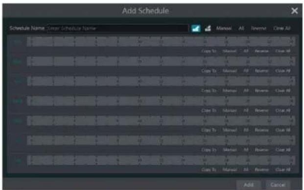Speco Technologies H16HRLN - Add Schedule - 2
