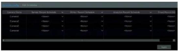 Speco Technologies H16HRLN - Record Schedule Configuration - 1