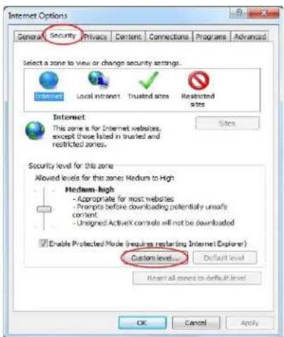 Speco Technologies H16HRLN - Q8. ActiveX control cannot be downloaded. What can I do? - 2
